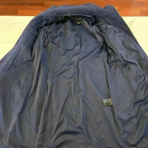 Club Monaco Kasppere Wool Zip Up Coat Blue Size Large - Picture 8 of 13